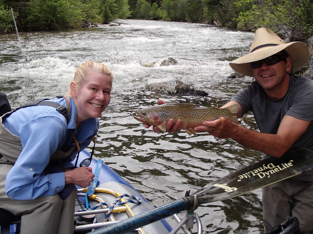 Sarah Howell with a beautiful 19" Bitterroot special